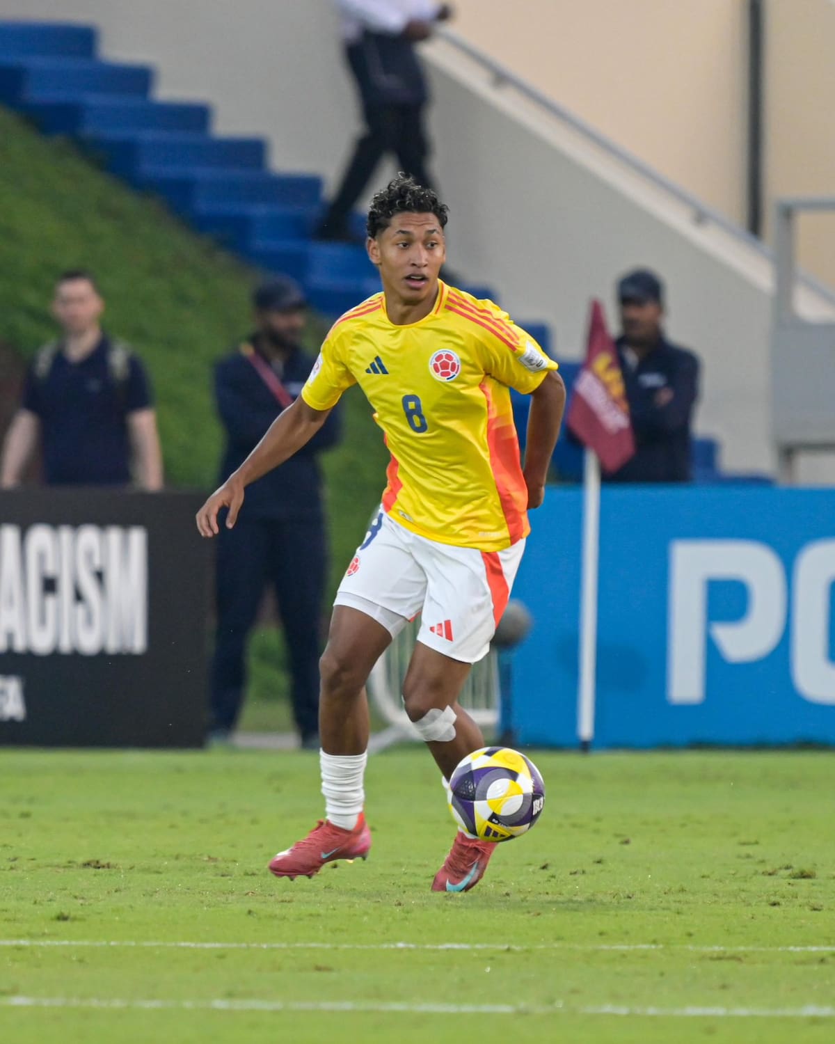 La selección Colombia Sub-17 enfrenta a Francia por un lugar en los octavos de final del Mundiade Qatar. Foto: FCF.