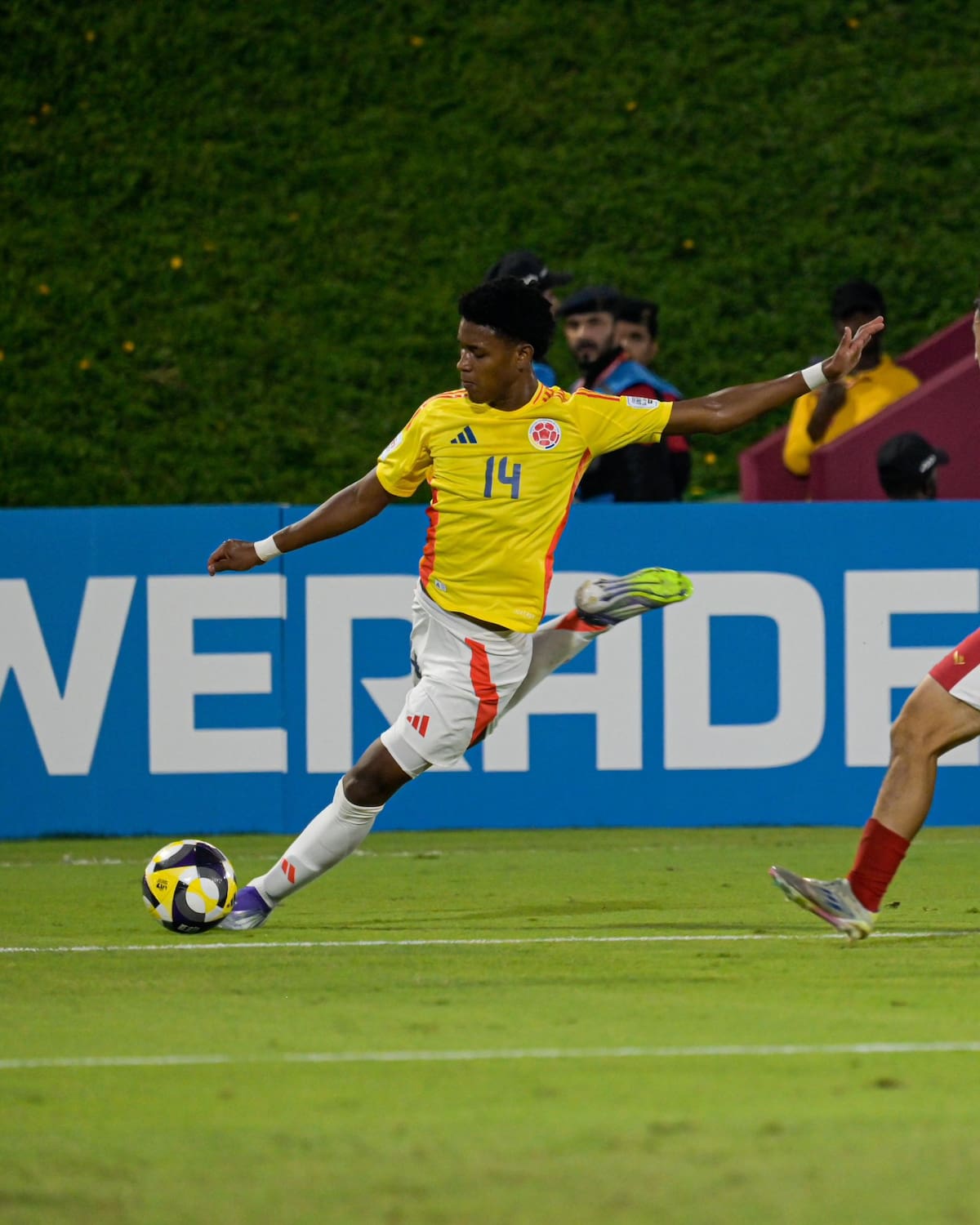 La selección Colombia Sub-17 enfrenta a Francia por un lugar en los octavos de final del Mundiade Qatar. Foto: FCF.