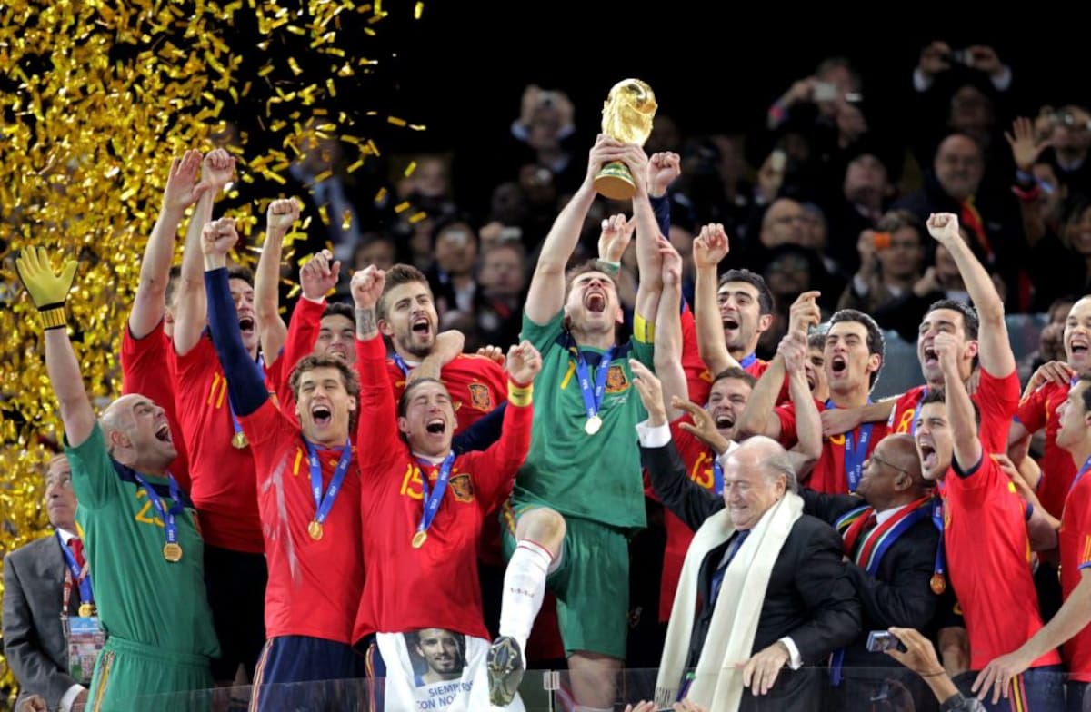 España conquistó el mundo en Sudáfrica 2010. //Foto, EFE: Labandeira Jr.