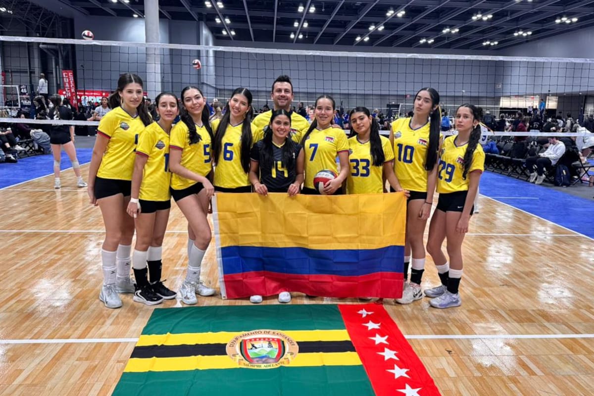 Selección Santander Femenina hace historia en el AAU New York Volleyball Tournament y abre puertas internacionales. Foto: Cortesía/Vanguardia.