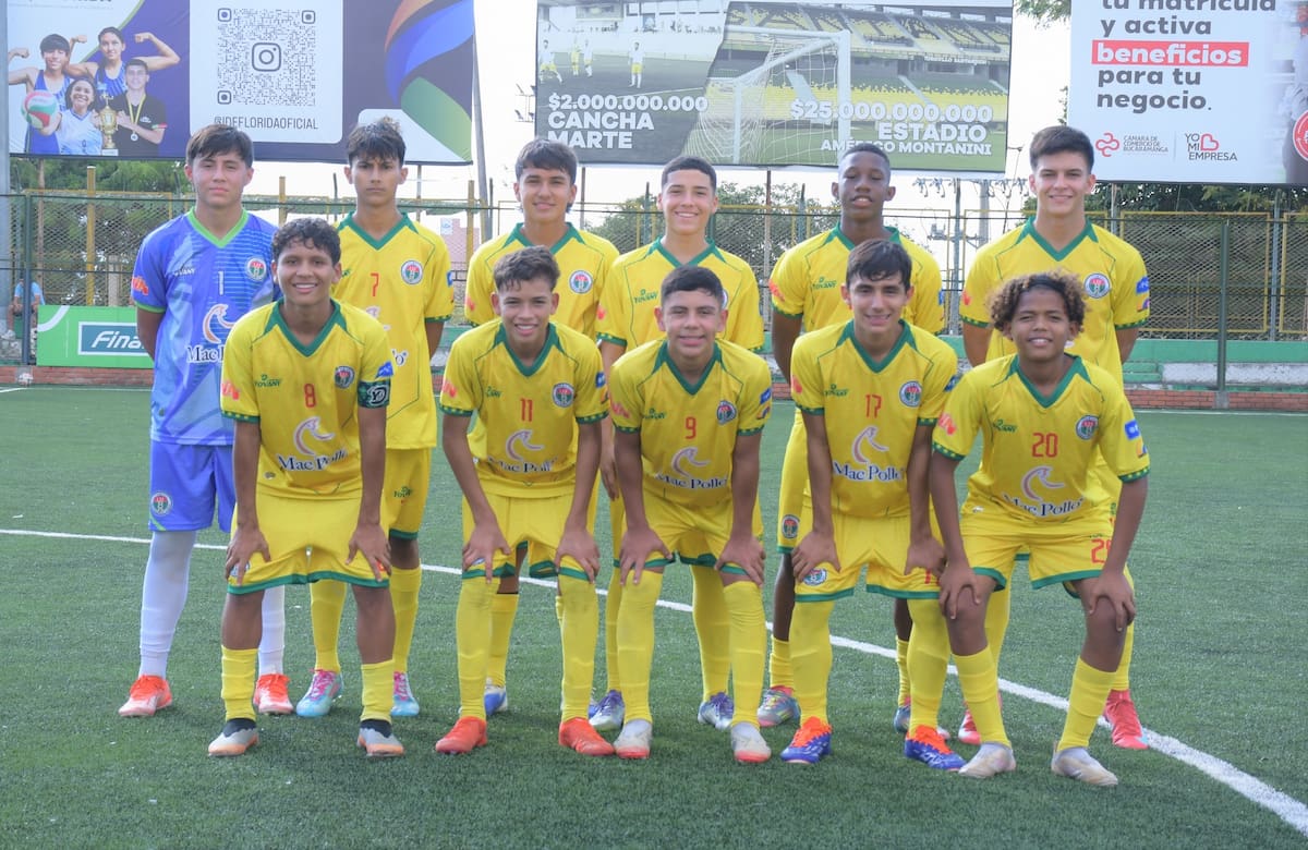 La selección Santander Sub-13 venció a Norte de Santander en su debut en la final del Campeonato Nacional de la categoría disputado en Medellín. Foto: LSF.