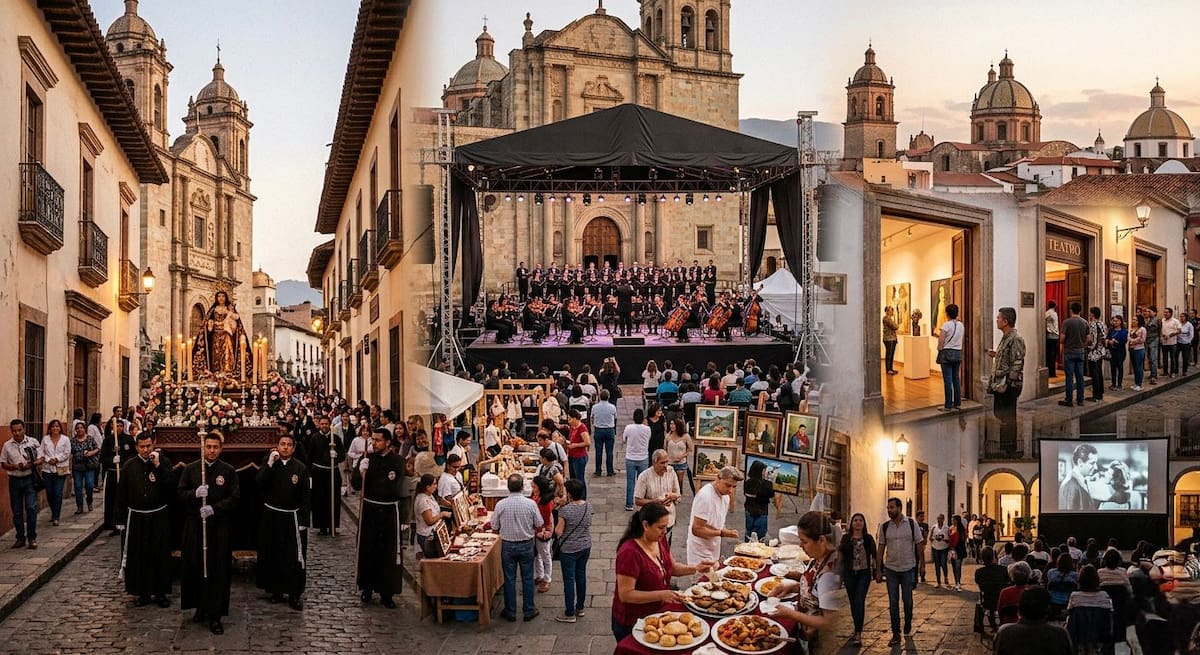 La ciudad se transforma durante la Semana Mayor con eventos que van desde la reflexión religiosa hasta festivales gastronómicos y exposiciones artísticas.
Foto tomada de: IA