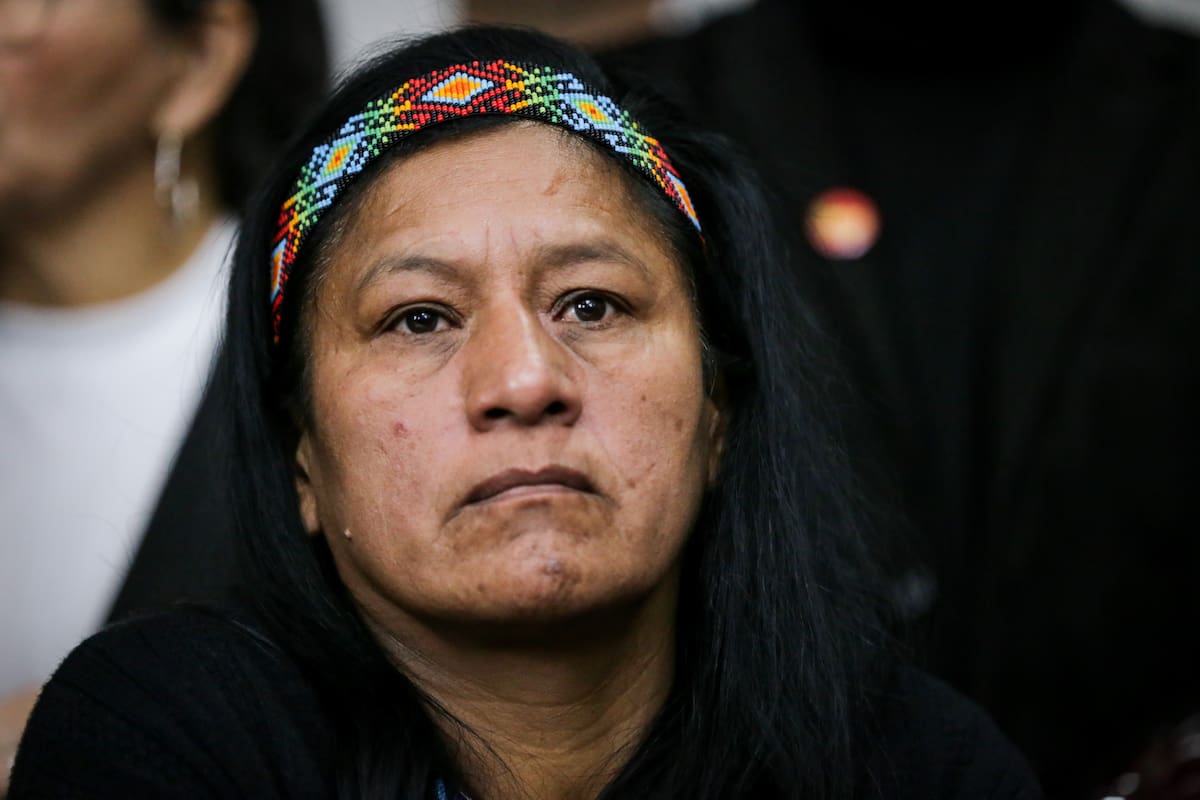 Aida Marina Quilcué Vivas, senadora del Pacto Histórico. // Foto: Colprensa-Mariano Vimos.
