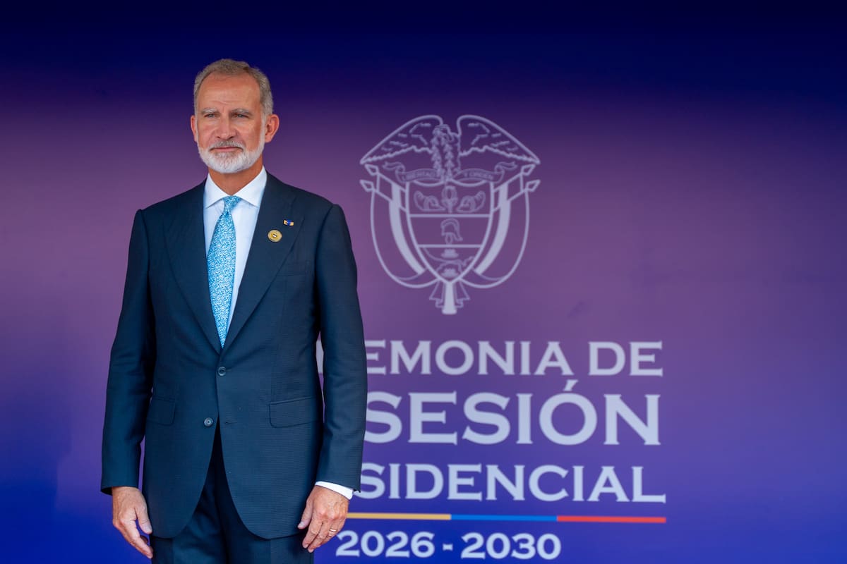 El rey Felipe VI en la investidura del presidente electo de Colombia, Abelardo de la Espriella, este viernes, en Cali.
Fot: Presidencia de Colombia.