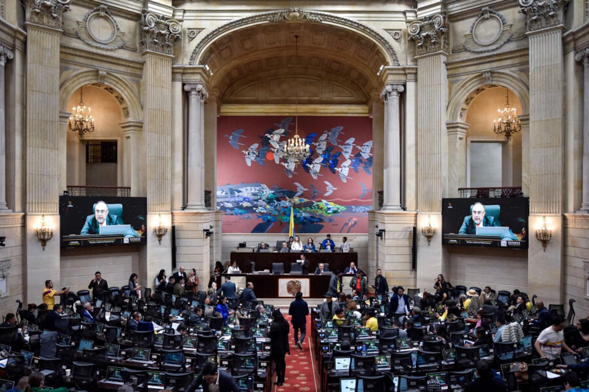 En el Capitolio Nacional se desarrollan las últimas sesiones del periodo legislativo del Congreso, con plenarias de Cámara de Representantes y Senado en las que se discuten y votan proyectos antes del cierre de la actual legislatura. (Colprensa - Cristian Bayona).
