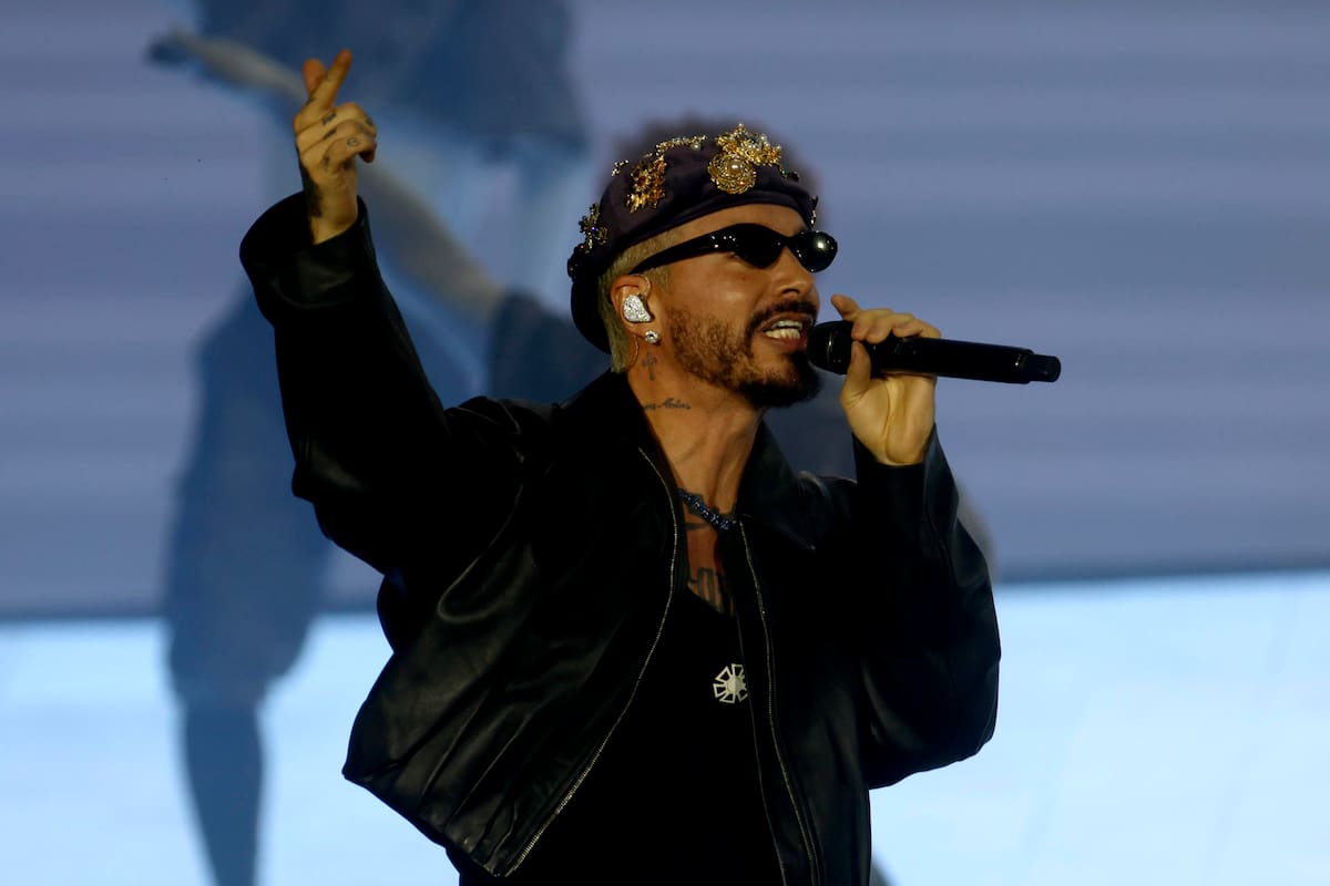 El cantante colombiano J Balvin se presenta en el sexto día del festival Rock in Rio 2026 este sábado, en Río de Janeiro (Brasil). EFE/ Antonio Lacerda
