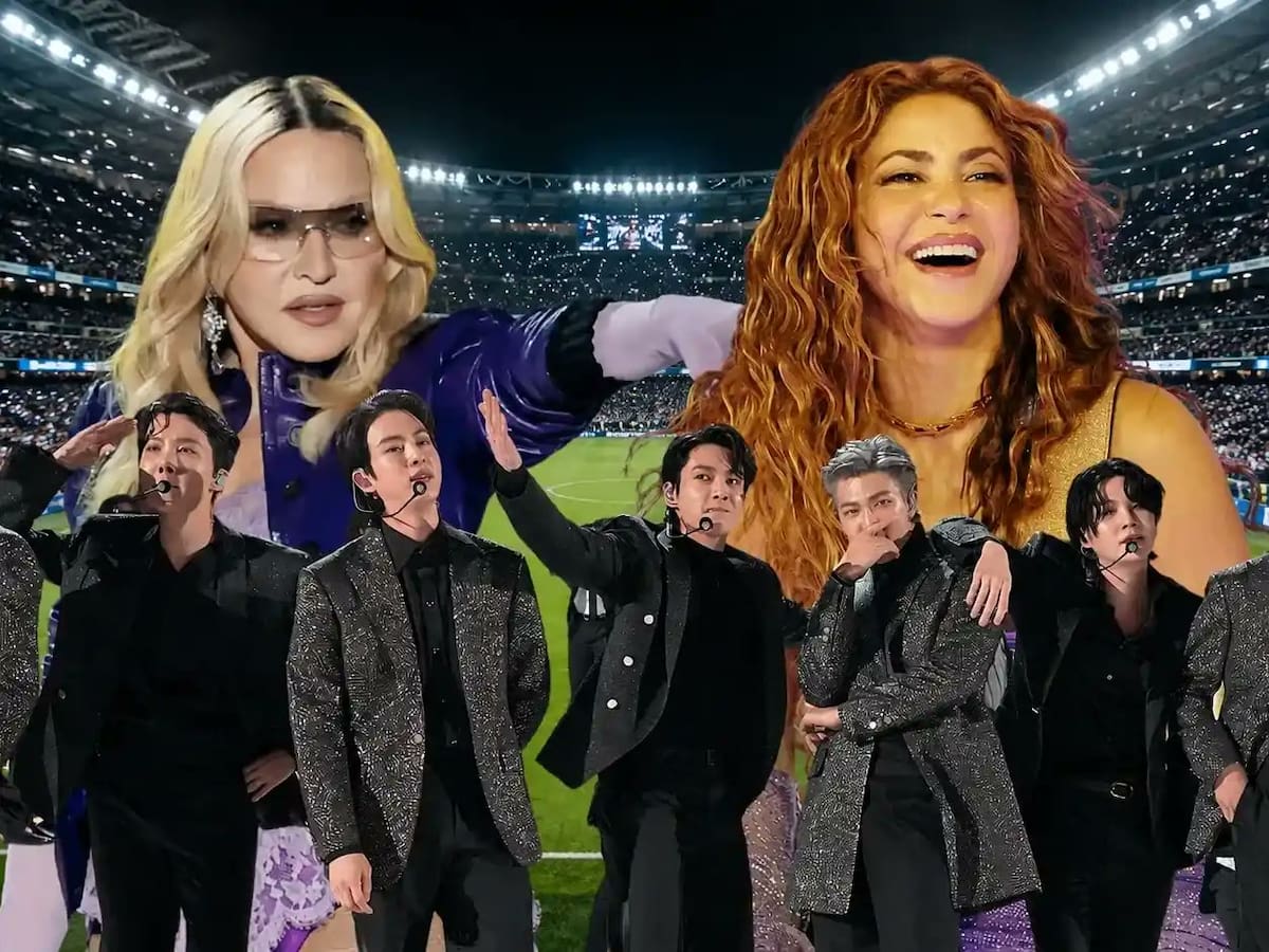 Shakira, Madonna y BTS protagonizarán el show de medio tiempo en la final del Mundial 2026.