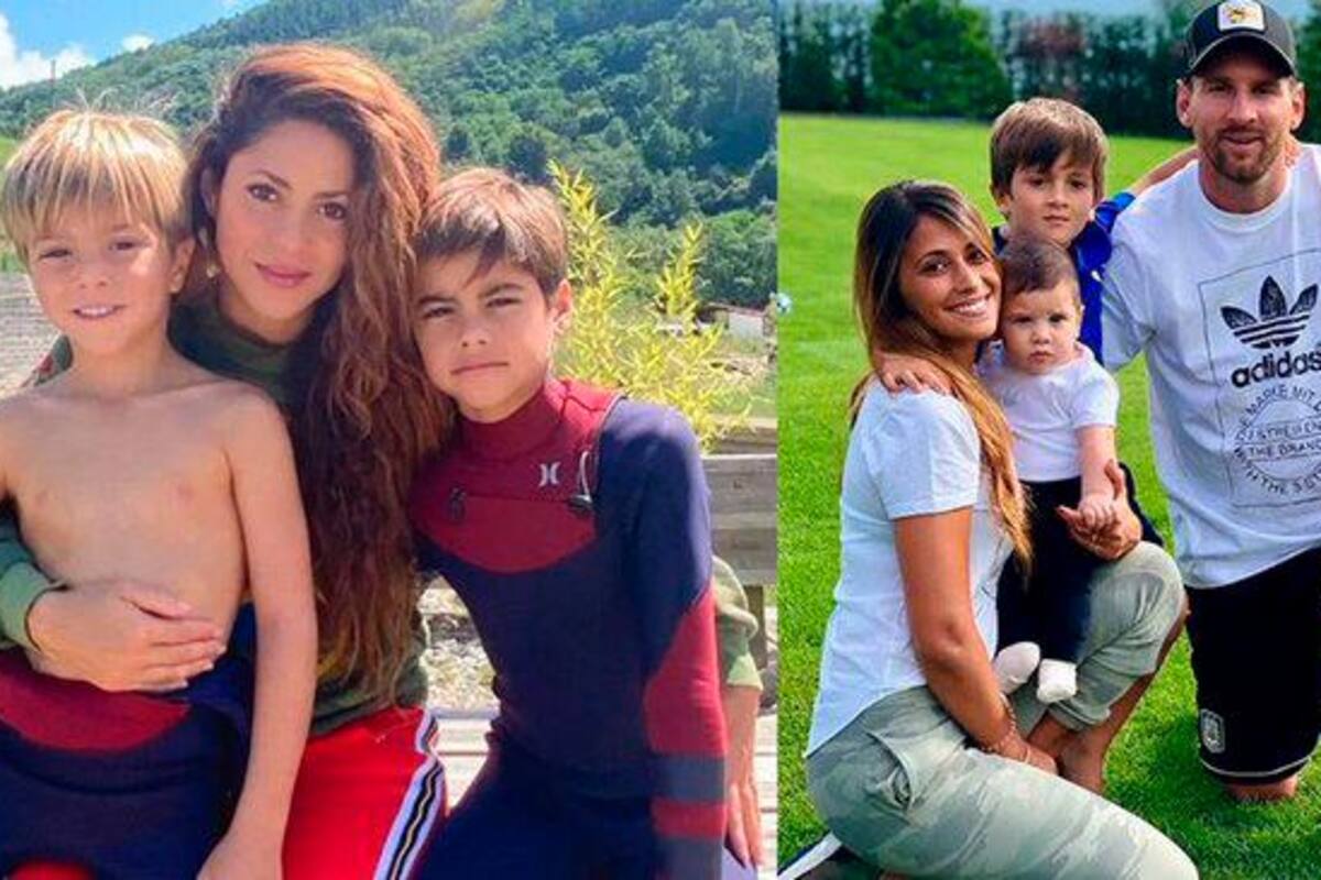 Sasha y Milan Piqué, hijos de Shakira, compartirán el mismo colegio con Thiago, Ciro y Mateo Messi. Internet / VANGUARDIA