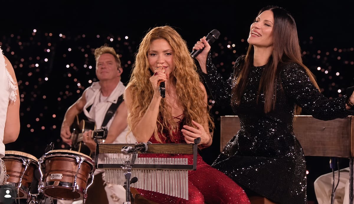 Shakira y Laura Pausini sorprendieron con 'Antología' en Madrid. //Foto: captura de pantalla.
