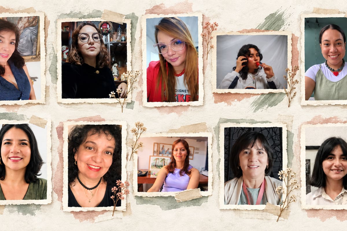 Silvana Marcela García, Shirly Aguilar, Olga Vallejo Mejía, Yajaira Vanessa Rueda, Nelsy Liliana Díaz Sequeda, Sandra Acosta-Martínez, Gloria Martha Pérez, Laura Carolina Monroy, Martha Isbelia Pabón y Geraldine Sánchez Acosta, participantes de la exposición colectiva Mujeres bandera. Foto suministrada/VANGUARDIA