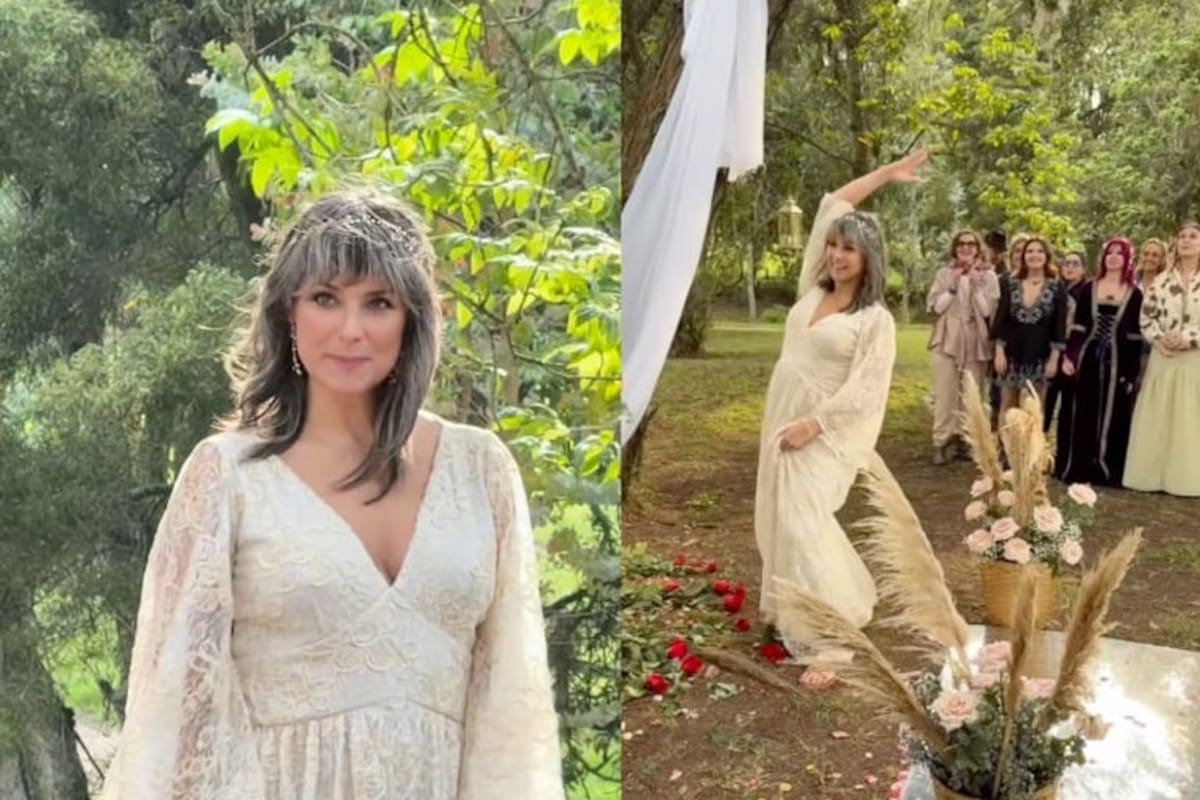 Una periodista decidió casarse con ella misma y la boda se volvió viral.