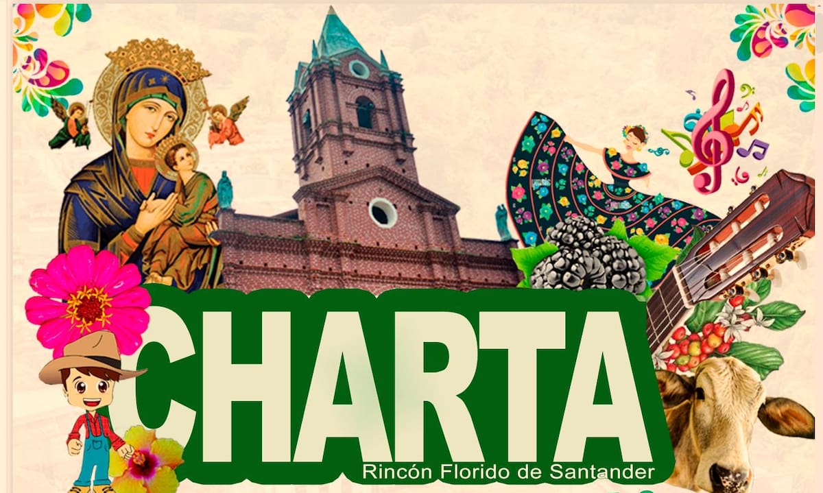 Este es parte del afiche promocional de las ferias y fiestas de Charta, Santander. Suministrada/ VANGUARDIA