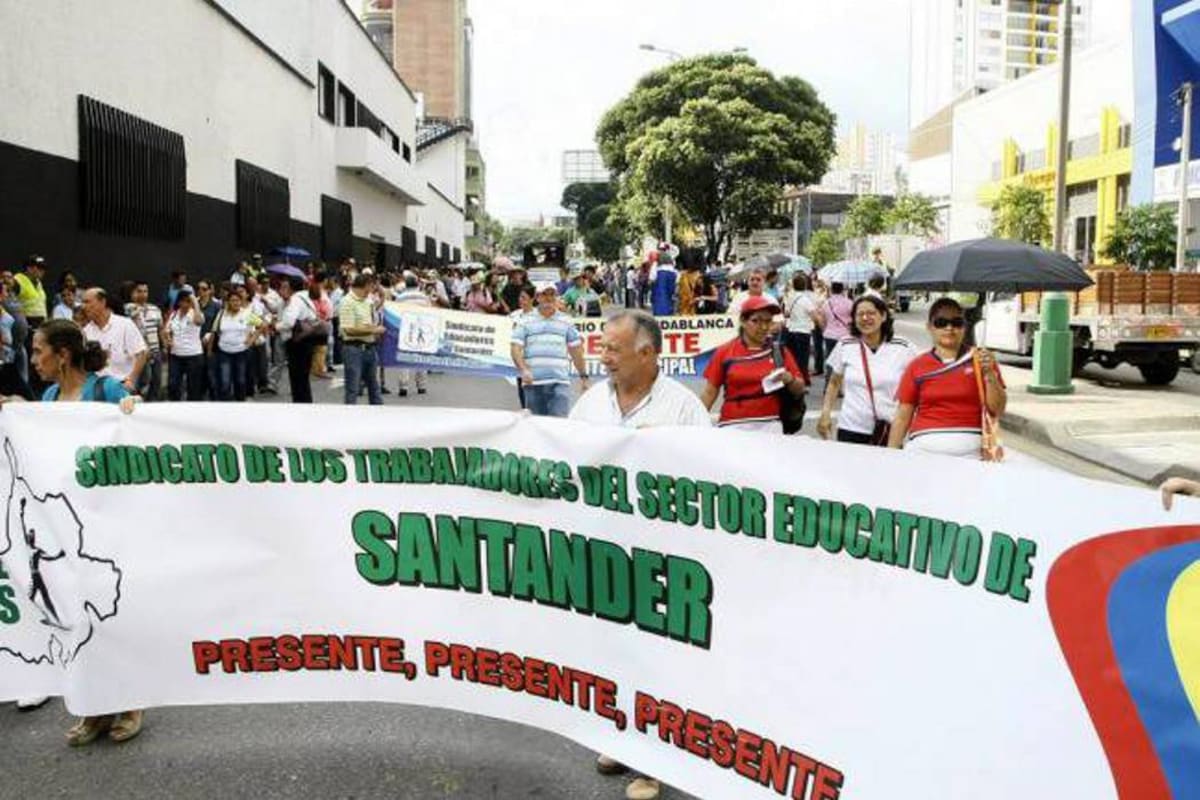 Se espera que todos los docentes de la provincia de Guanentá asistan a la marcha convocada por el sindicato de educadores de Santander, SES. (Foto: Archivo / VANGUARDIA LIBERAL)