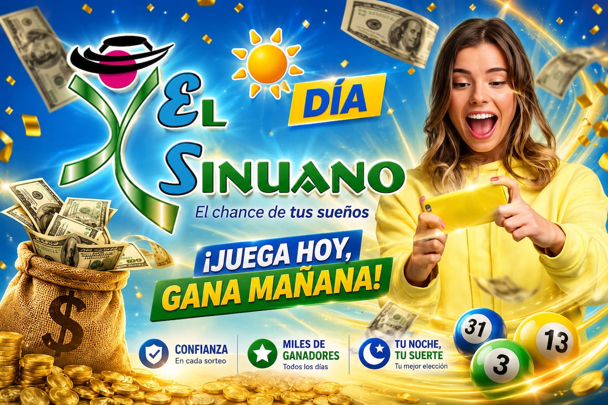 Sinuano Día: conozca los números ganadores del sorteo de hoy.