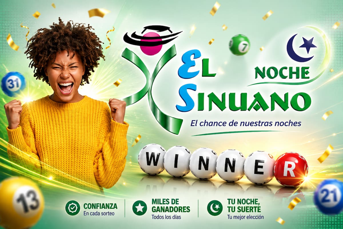 Sorteo de hoy del Sinuano Noche.