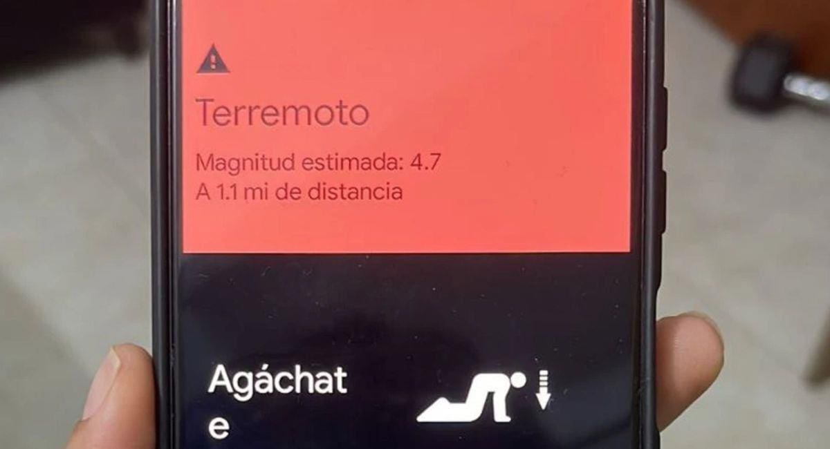 Alertar sobre sismos en el celular