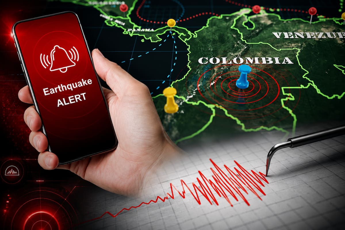 El Servicio Geológico Colombiano confirmó cuatro sismos de baja magnitud registrados durante la madrugada de este sábado 28 de julio de 2026.