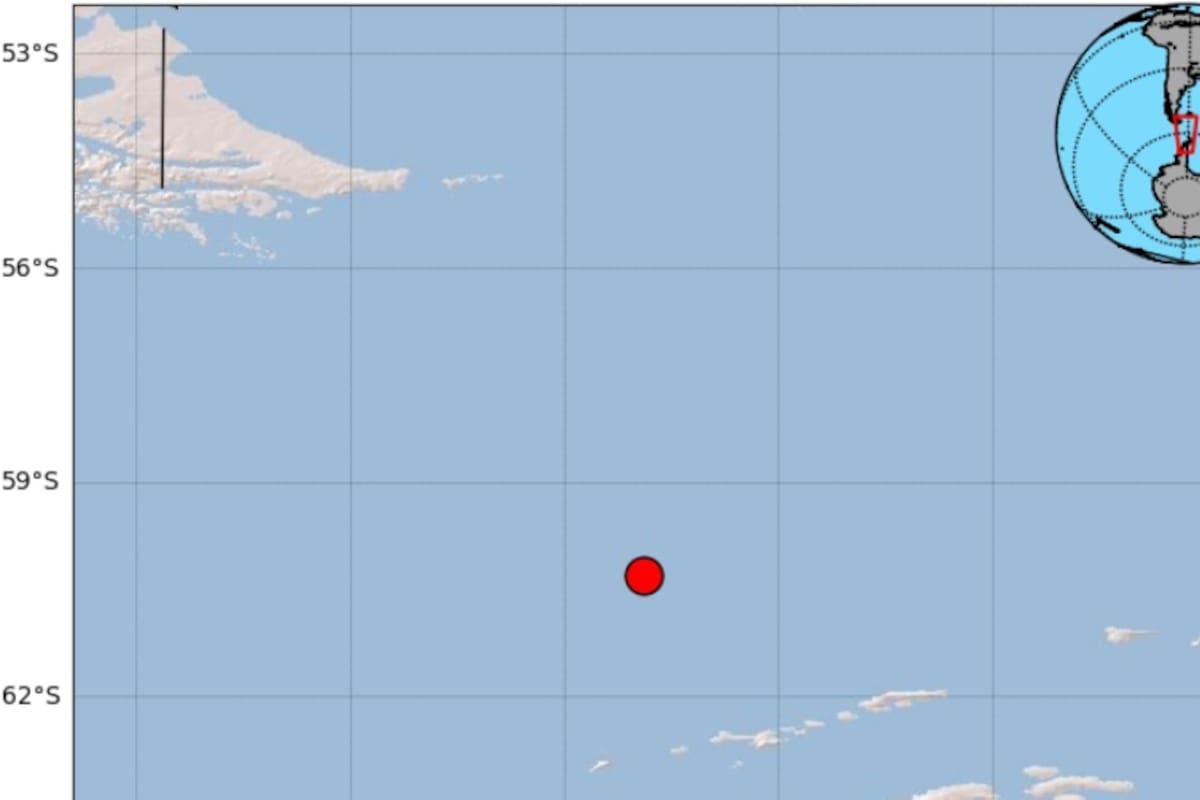 Terremoto de magnitud 7,6 sacude la Antártida.