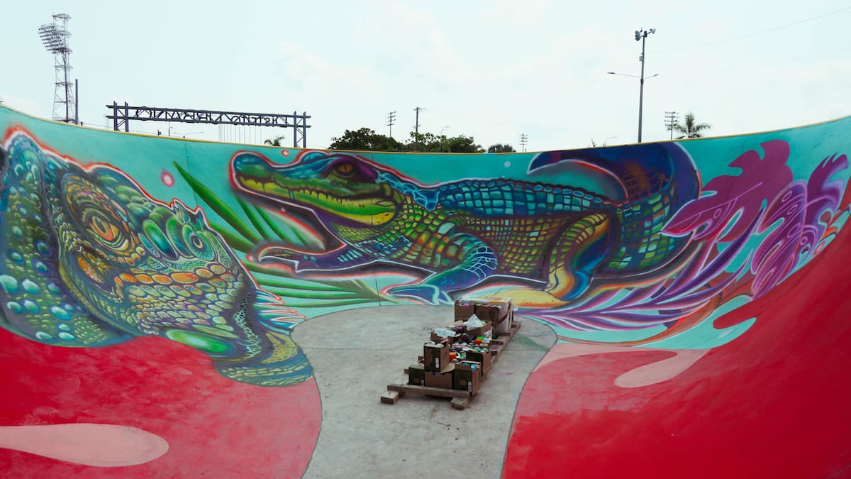 Artistas urbanos de Barrancabermeja intervinieron los muros del nuevo skatepark de la Villa Olímpica con murales que representan símbolos del territorio, como el manatí, la guacamaya y el Cristo Petrolero.
Suministrada/Vanguardia