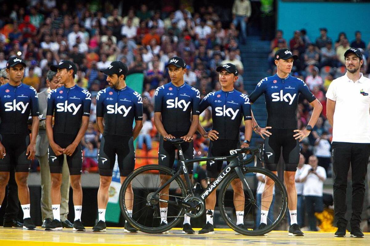 Con Christopher Froome como gran figura, y con los colombianos Egan Arley Bernal, Sebastián Henao e Iván Ramiro Sosa, fue presentado el Team Sky, el defensor del título del Tour Colombia.