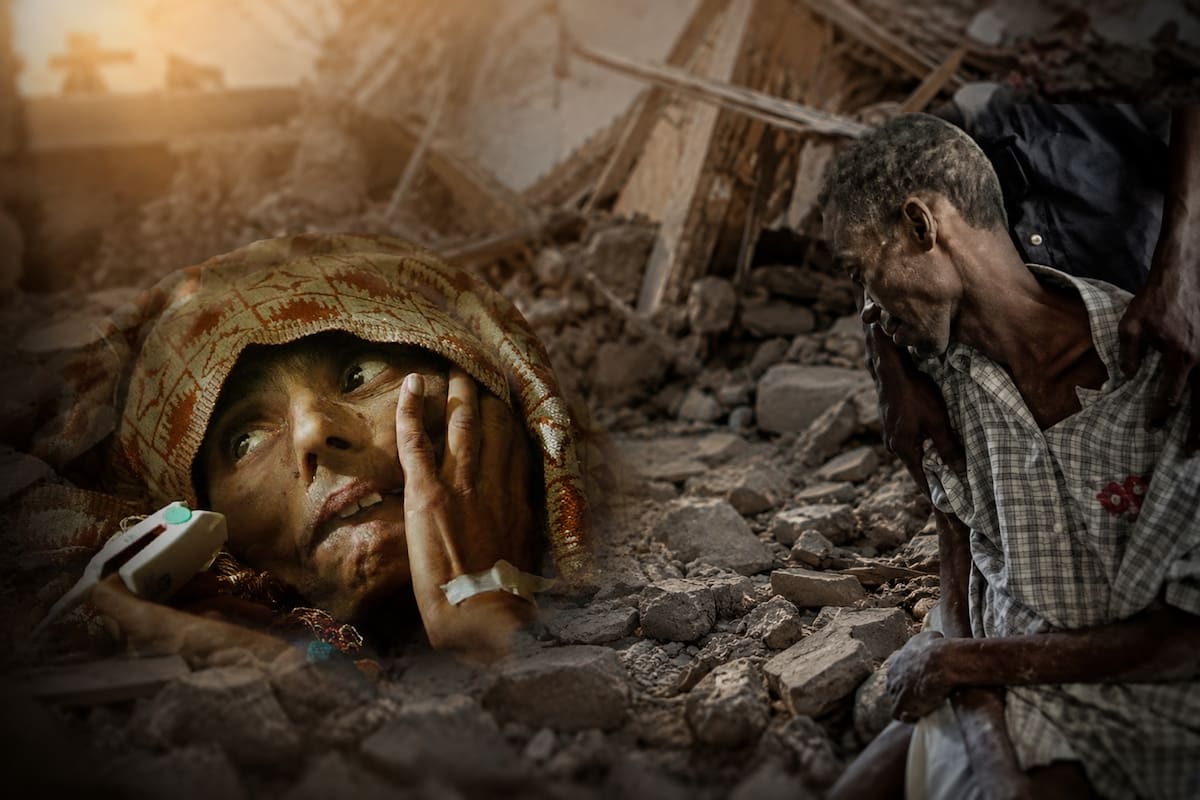 A lo largo de las últimas décadas, varios sobrevivientes fueron encontrados con vida días e incluso semanas después de quedar atrapados bajo los escombros de grandes terremotos. Foto ilustrada con IA.
