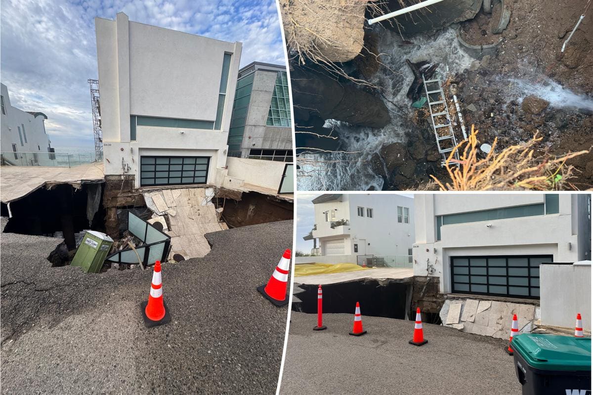 Un enorme sumidero se abre en la casa de Malibú de US$11 millones de Nicolas Cage, obligando a evacuaciones en más de 30 propiedades cercanas.
