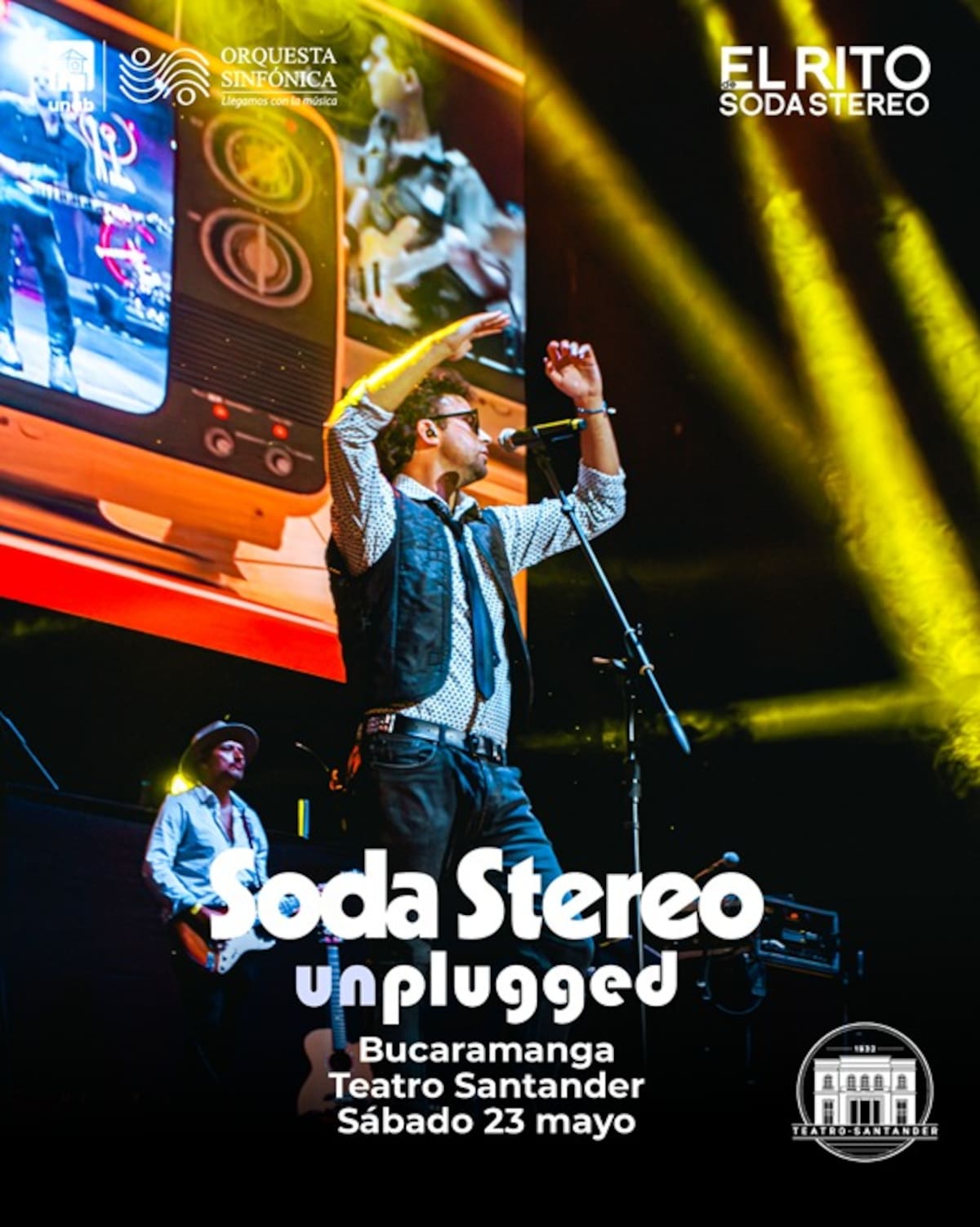 Bucaramanga se prepara para vivir una noche histórica junto a El Rito de Soda Stereo con el especial MTV Unplugged 30 Años.