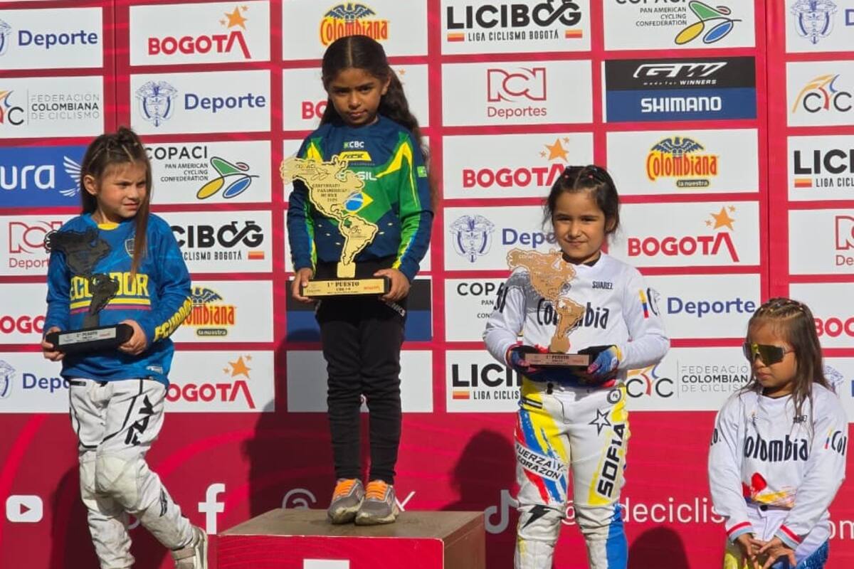 Tercer lugar para Sofía Reyes Valdivieso en el Panamericano de BMX en Bogotá. /FOTO: Suministrada