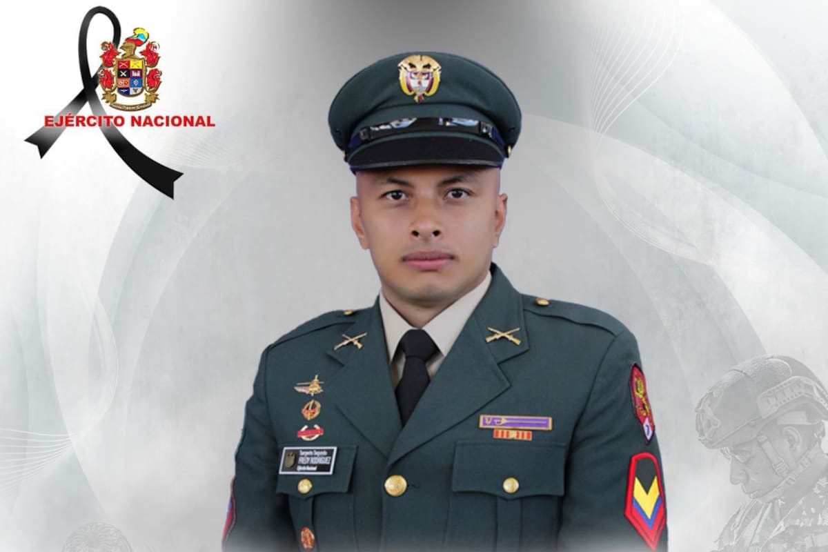 Sargento segundo Fredy Aldemar Rodríguez Marín.
Foto: Ejército.