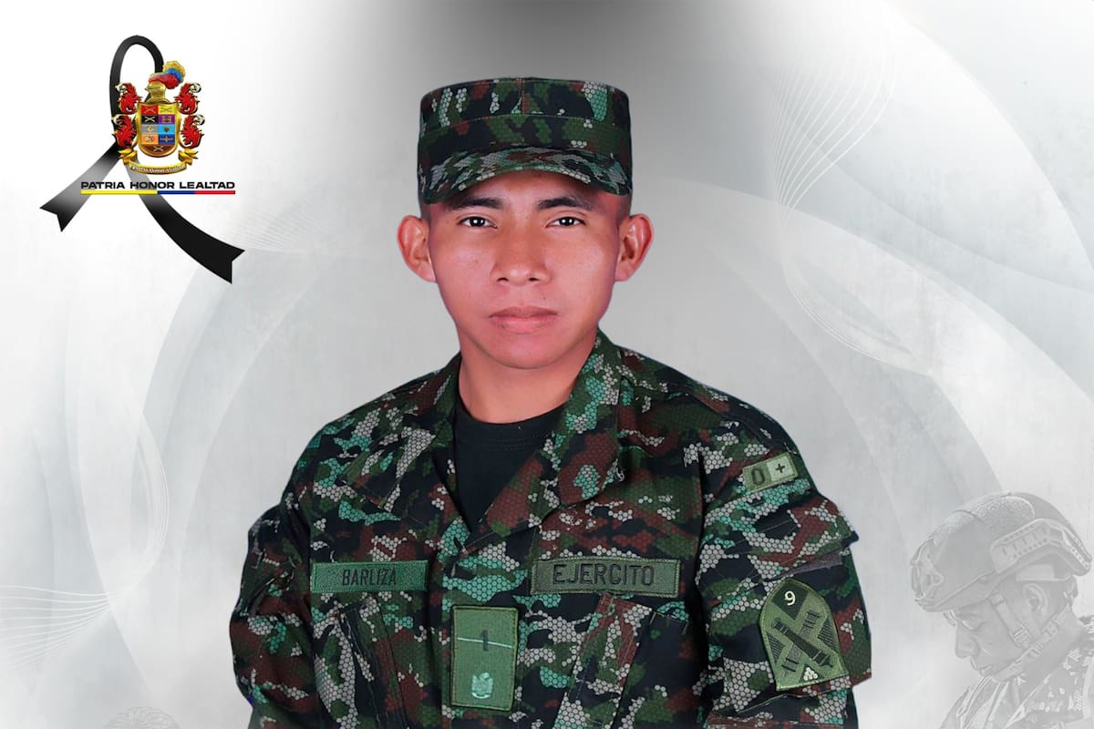 Soldado profesional Samuel Pinzón Barliza Ipuana.
Foto: suministrada.