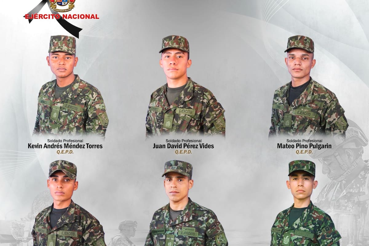 Soldados fallecidos y balance de heridos