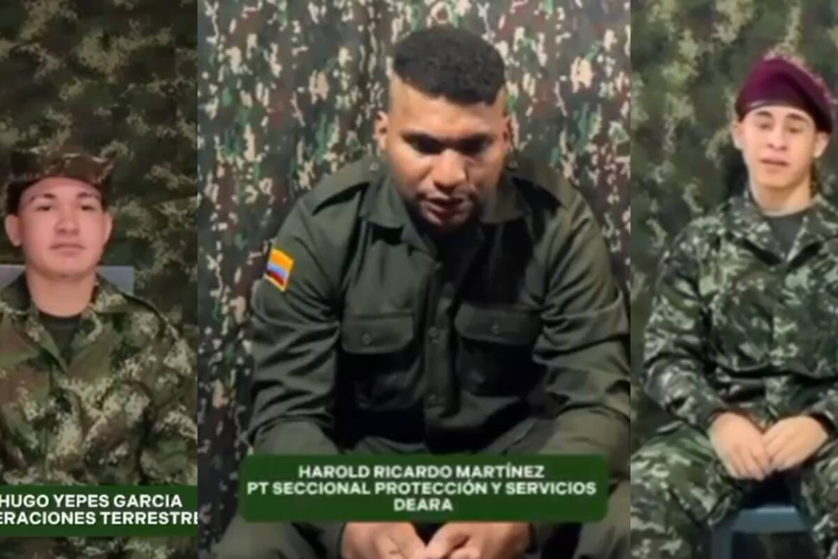 Disidencias divulgan nueva prueba de supervivencia de militares secuestrados.
Foto: captura de video.