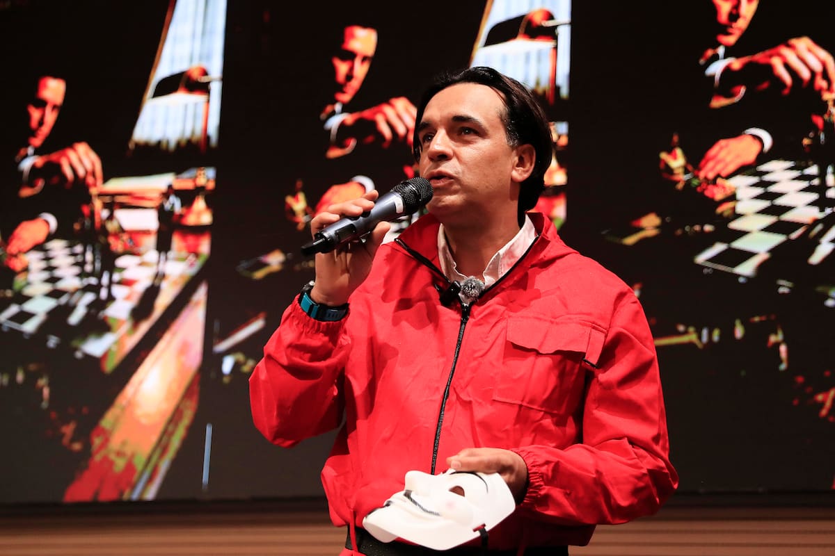 El abogado Leonardo Karam Helo, compañero de fórmula de la candidata a la Presidencia de Colombia Sondra Macollins Garvin.
Foto: EFE/ Carlos Ortega