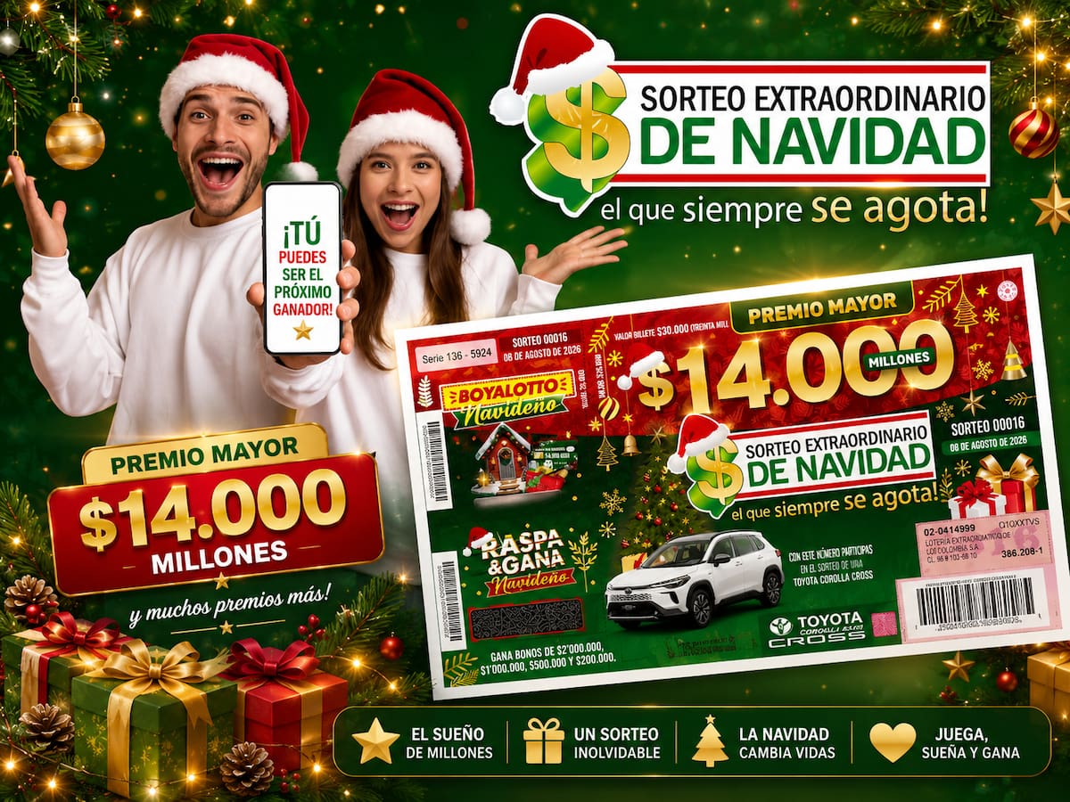 Conozca el resultado del sorteo extraordinario de Navidad, de este sábado 15 de agosto.