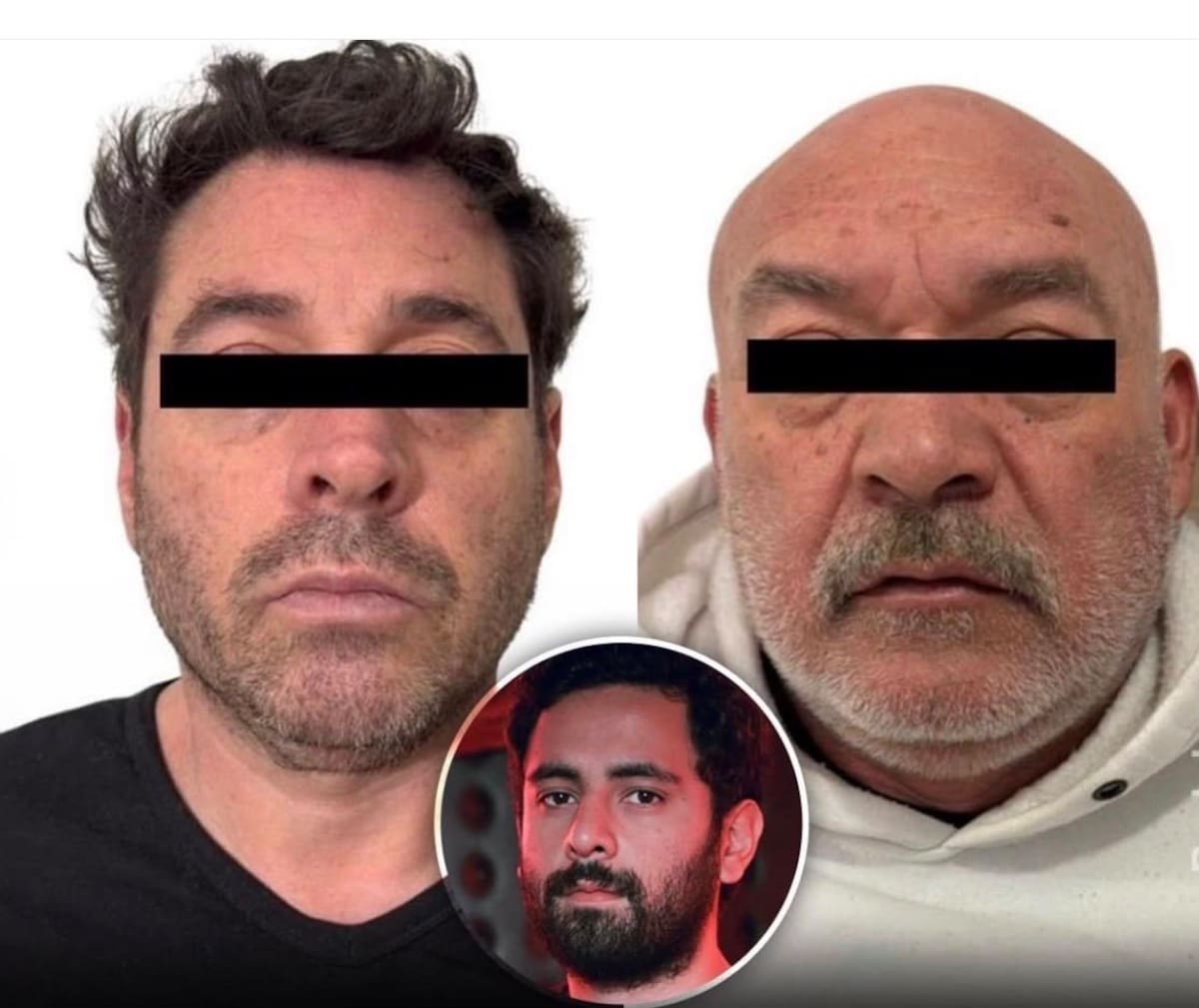 Diego Sebastián Rosen y Gerardo Cisneros, señalados por su presunta participación en el multihomicidio del músico mexicano Jonathan Meléndez y su familia.