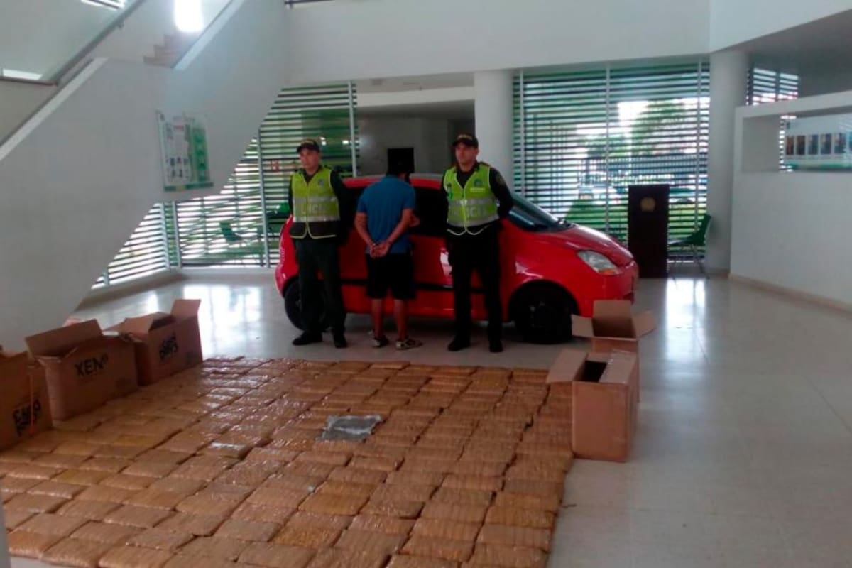 La Policía investiga a qué organización delincuencial del área pertenece el estupefaciente incautado.