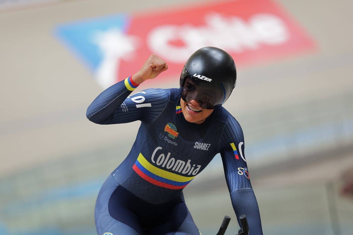 Stefany Cuadrado, una de las principales cartas de la selección colombiana de pista. Foto: FCC