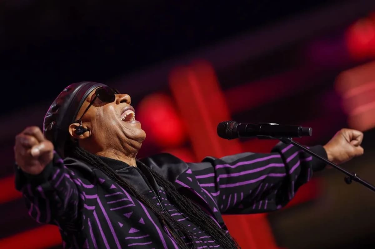 El cantante, compositor y productor estadounidense Stevie Wonder.