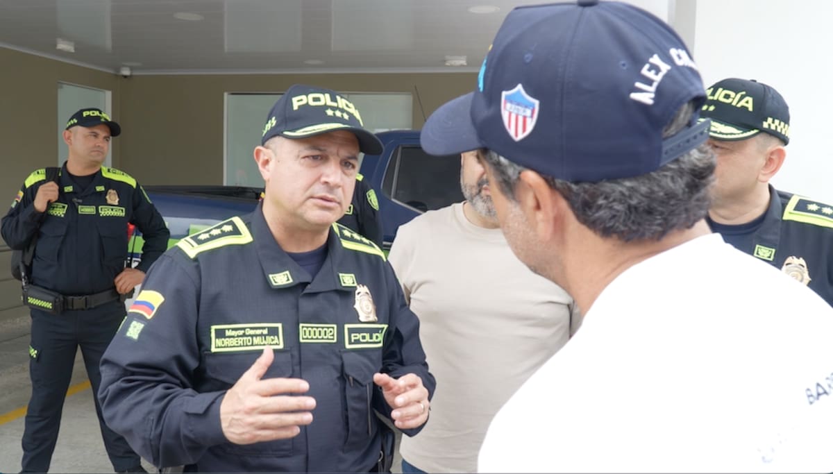 El mayor general Norberto Mujica, subdirector general de la Policía Nacional, tendrá como sede permanente a Barranquilla para coordinar operaciones de seguridad desde las regiones. //Cortesía Alcaldía de Barranquilla.