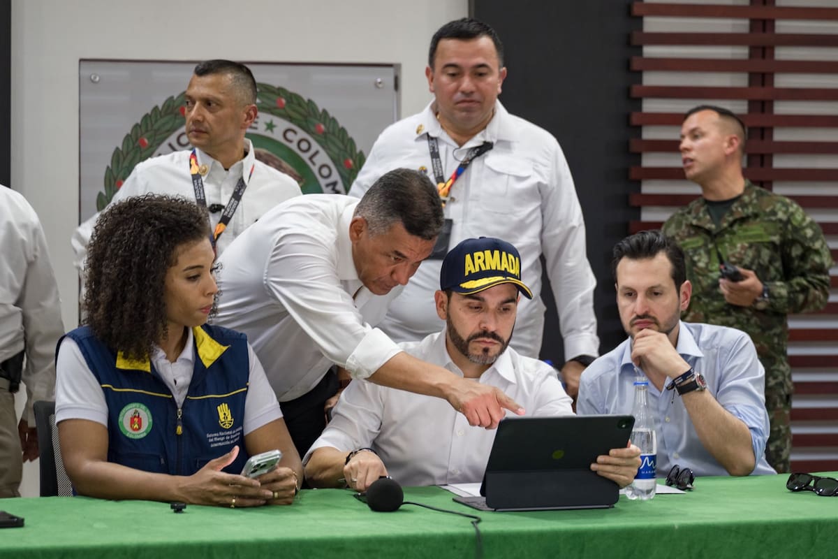 Presidente De La Espriella con mindefensa desde Quibdó Foto: MinDefensa