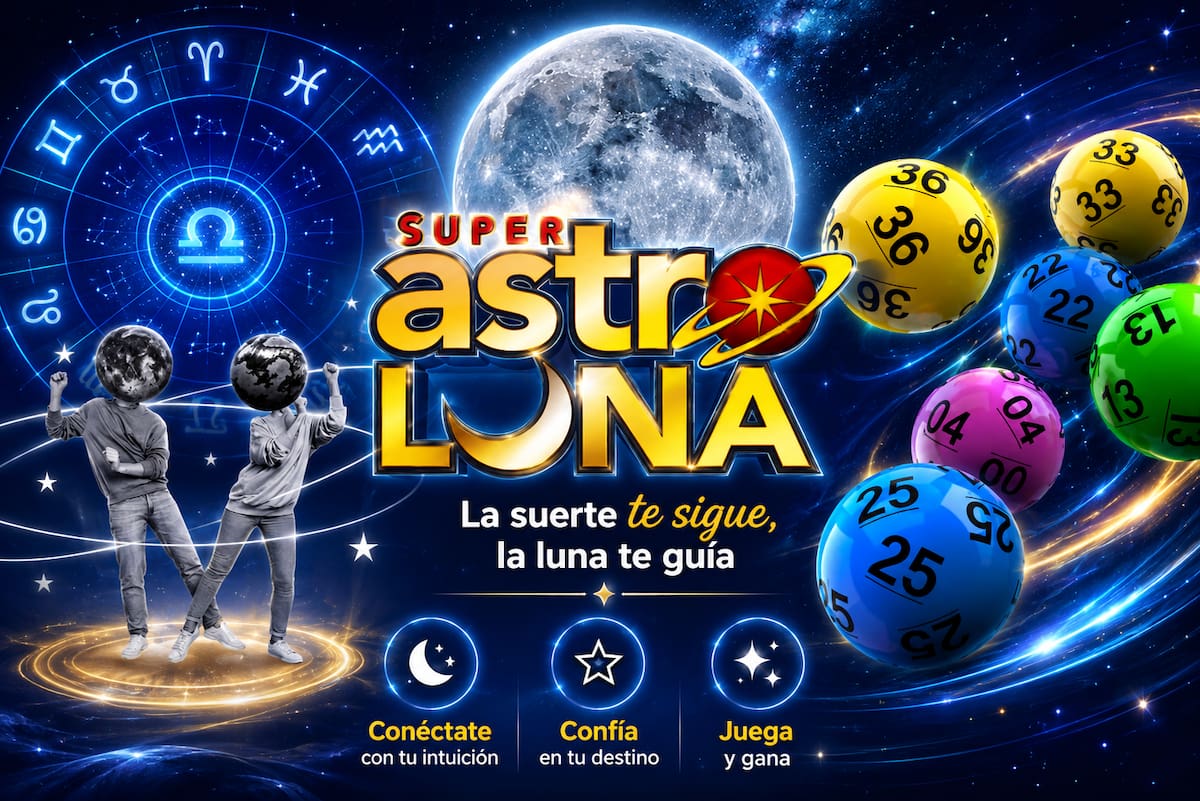 Este es el número y signo zodiacal ganadores del sorteo de hoy de Super Astro Luna,