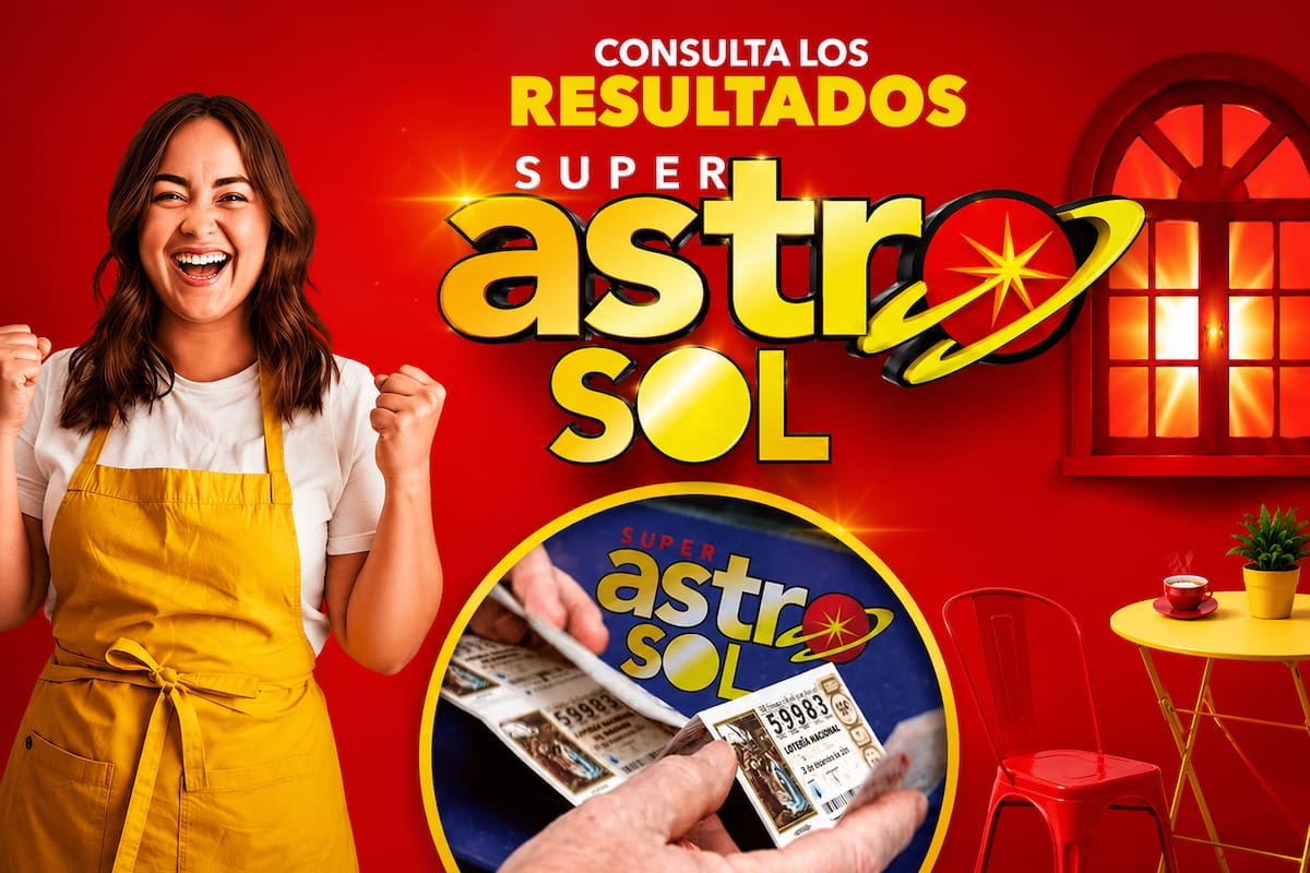 Sorteo de hoy de Super Astro Sol: número ganador.