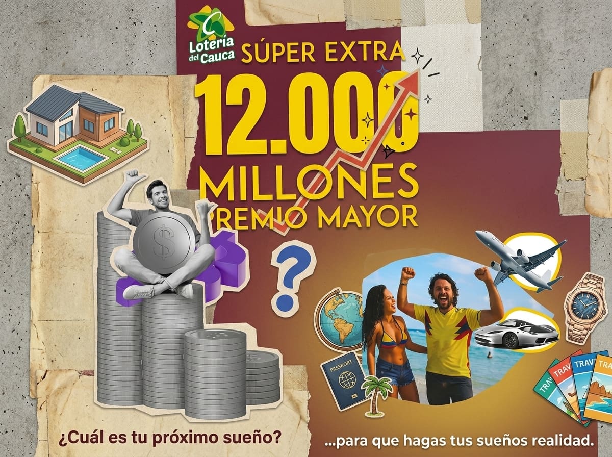 Súper Extra de la Lotería del Cauca: resultados completos del sorteo de hoy.