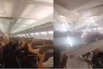 Video captó momento en el que techo de la cabina cayó sobre los pasajeros en pleno vuelo