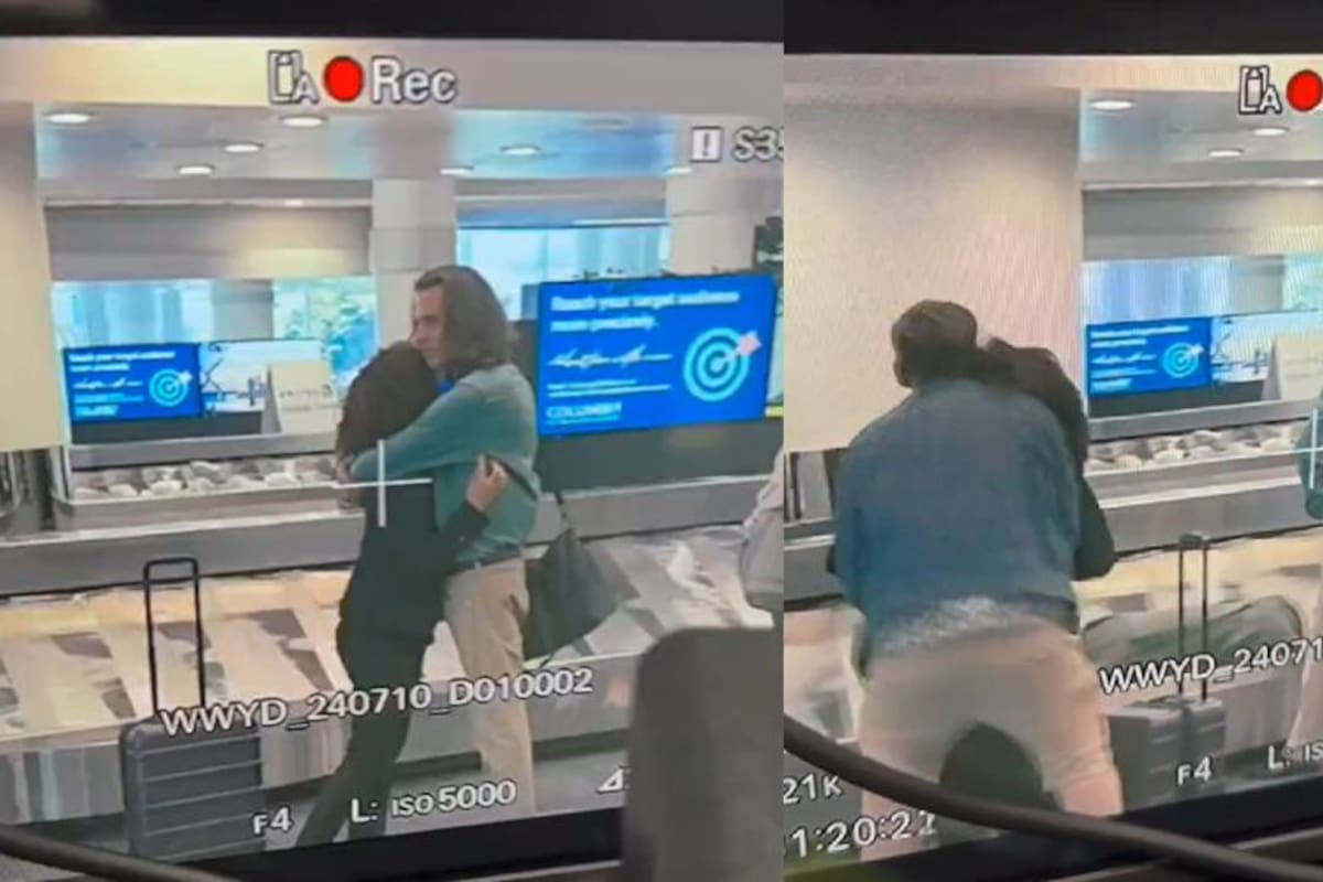 Estaba en el aeropuerto con su supuesto amante y llegó su esposo: cuál es la verdad detrás del incómodo momento-