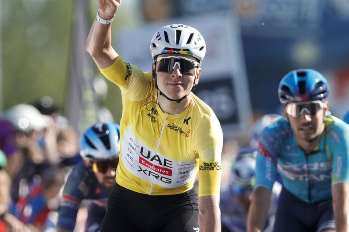 Tadej Pogacar gana etapa 3 del Tour de Romandía 2026: resultados, clasificación general y así les fue a los colombianos. Foto: UAE