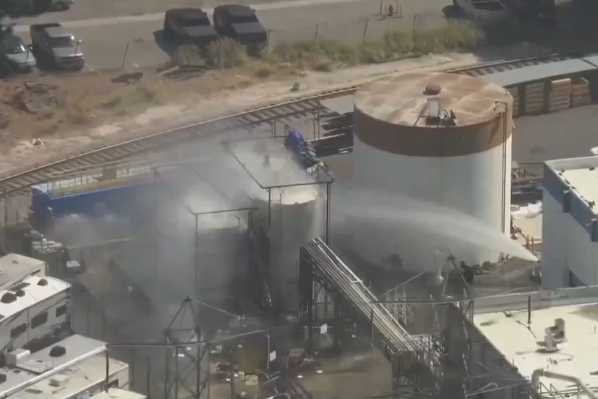 Fuga de químico inflamable mantiene en alerta al sur de California. Foto: captura de video