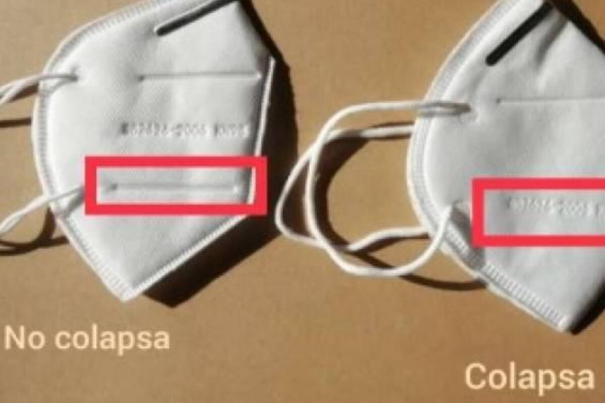 El importador detectó un error de diseño el cual podría generar un colapso de la mascarilla. (Foto: Tomada El País /VANGUARDIA)