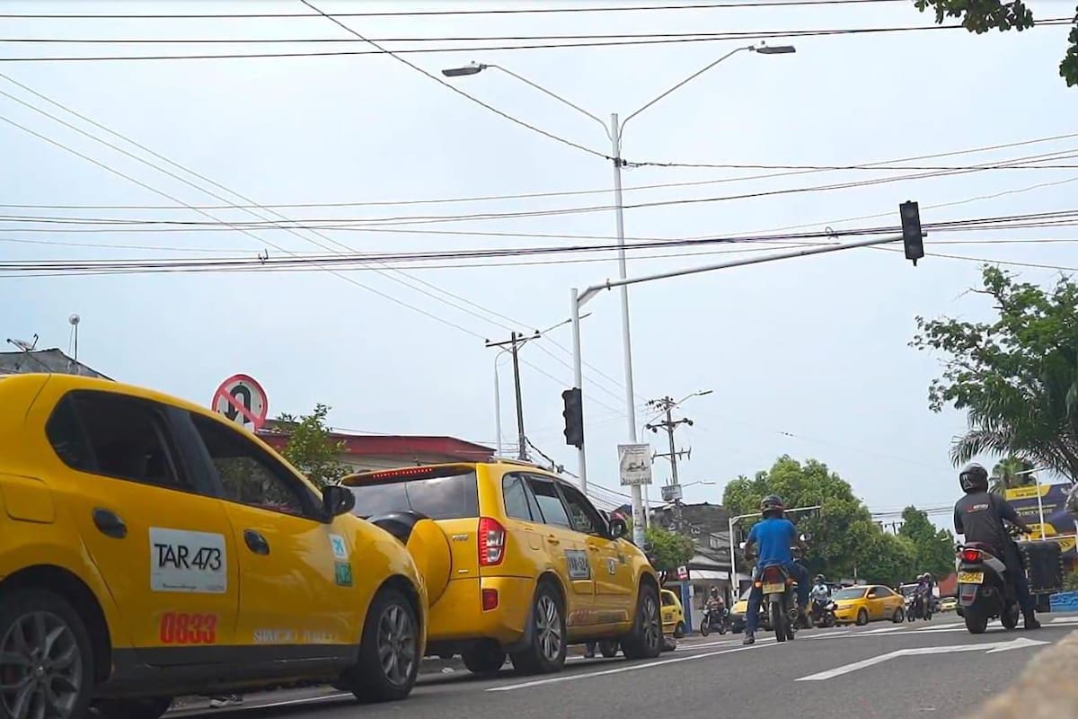 Las autoridades diseñaron un plan para cuidar los taxis de Barrancabermeja y evitar nuevos incidentes (Foto suministrada / VANGUARDIA)