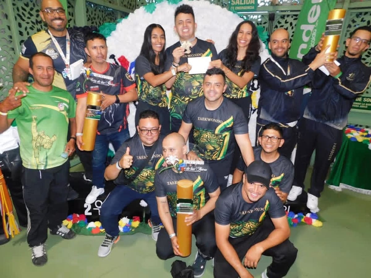 Team Bucaramanga hace historia en Medellín: campeón general del Open Feria de las Flores 2026 de taekwondo. Foto: Cortesía/Vanguardia